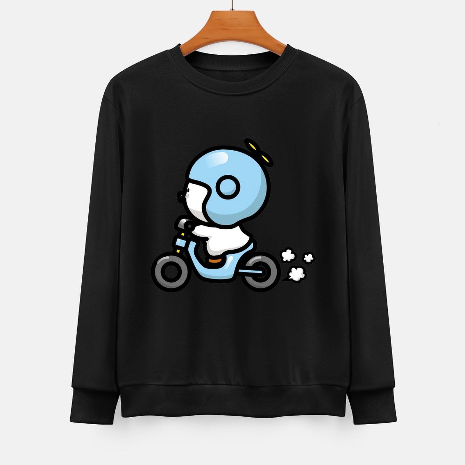 Front Patterned Long Sleeve TopBreathable Moisture-Wicking